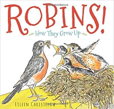 Book cover for Robins!: How They Grow Up