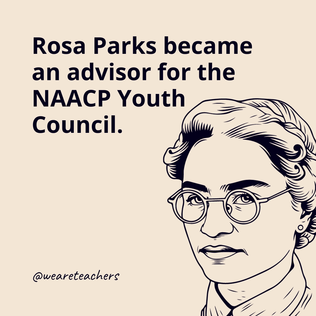 Rosa Parks was the secretary of the NAACP in Montgomery, Alabama.