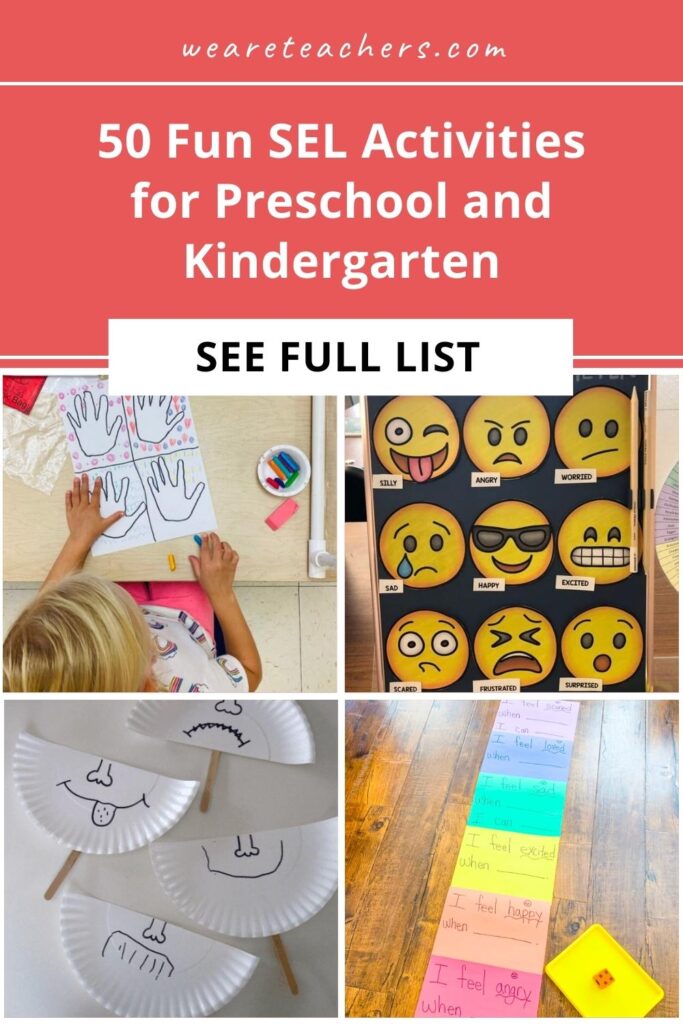 social emotional skills preschoolers checklist clipart