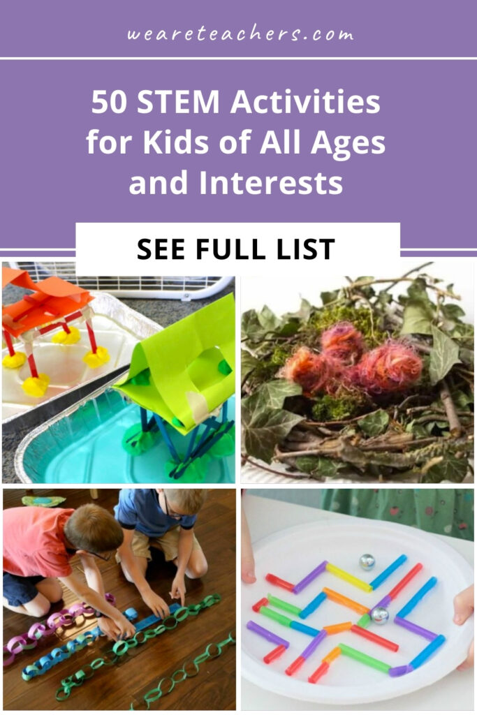 Hands-on science is one of the best ways to get kids thinking creatively. These STEM activities for kids are fun for home or the classroom.