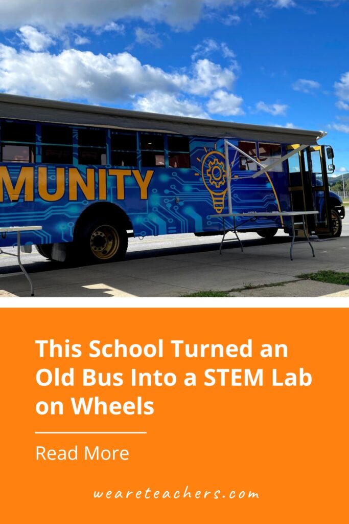 When an old bus was set to retire, this school district in New York decided to turn it into a community STEM bus.