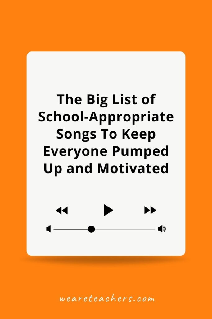 Check out these school-appropriate songs from the 1970s to the 2020s, guaranteed to keep your students energized & focused while they work.