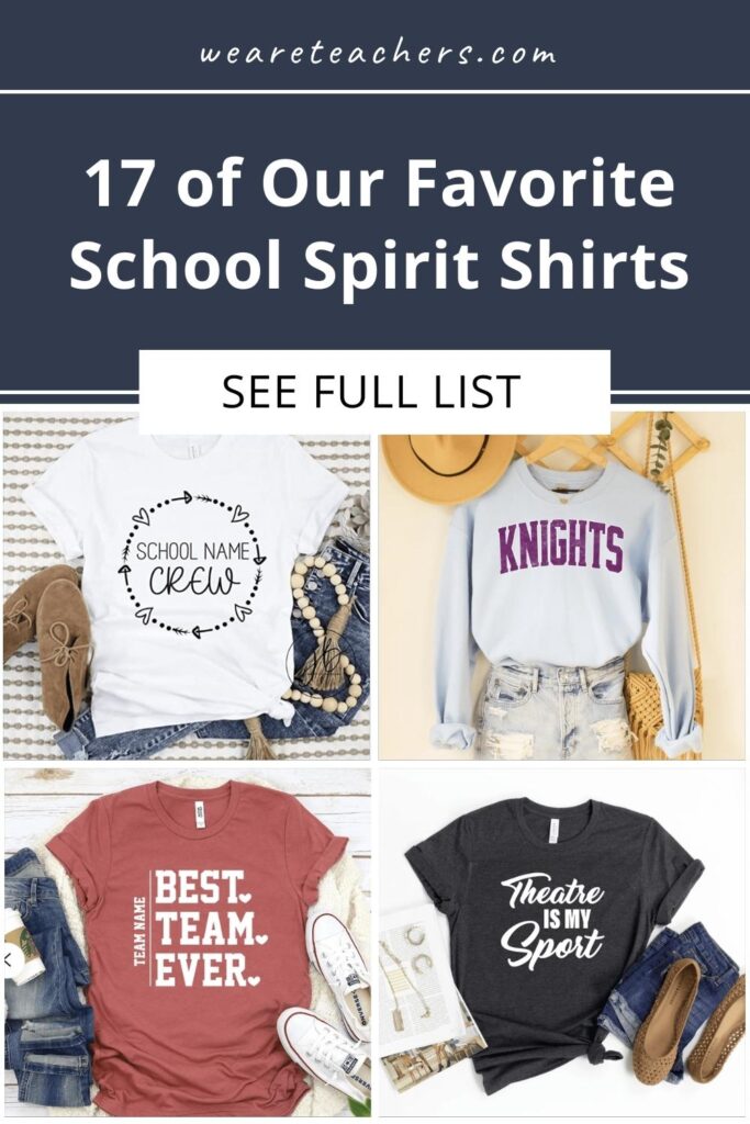 retro vintage school spirit shirts