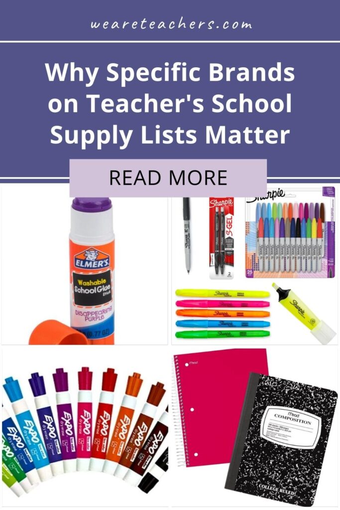Teachers Are Sharing Why They Ask for Specific Brands on Their School Supply Lists
