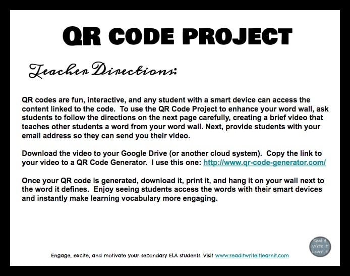 QR code project