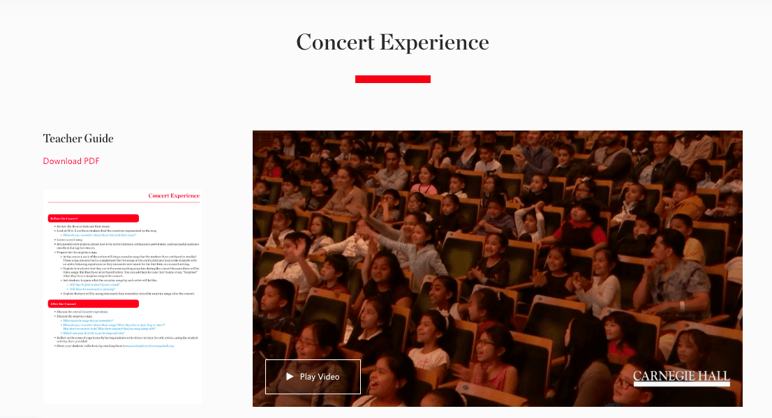 crowd of children seated in a concert hall - culturally diverse music
