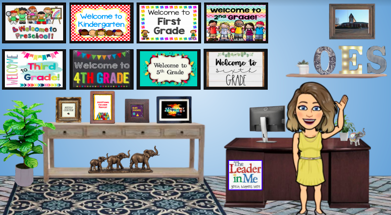 Online classroom made with Bitmoji