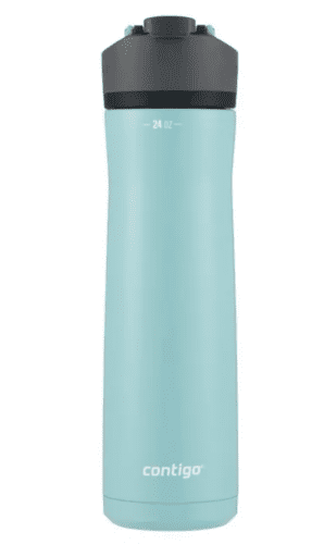 Contigo stainless steel blue water bottle- coworker gift ideas