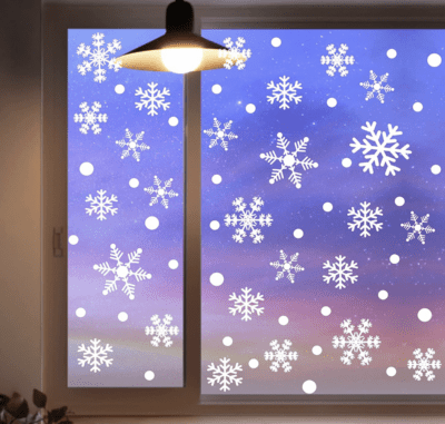 Snowflake mirror cling- secret santa gift for teachers