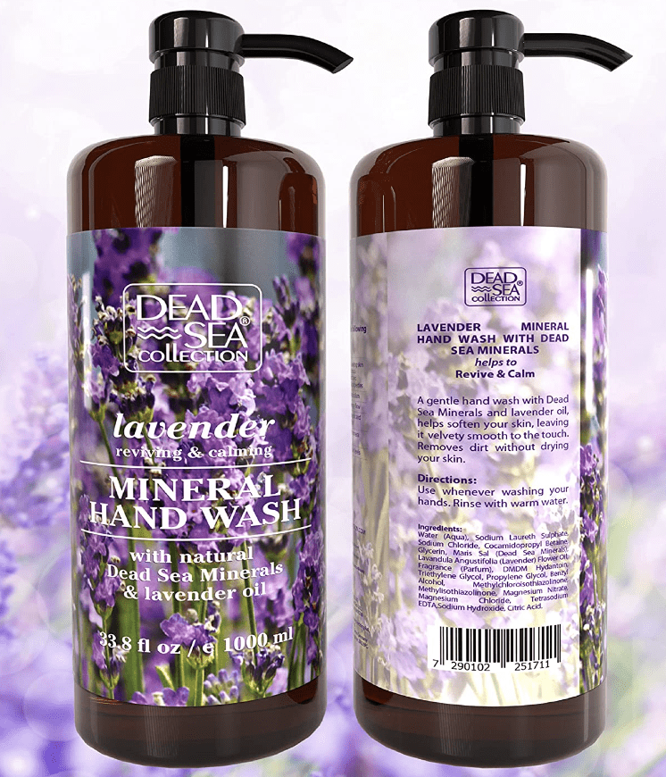 2 bottles of lavender hand soap