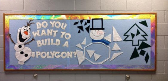 Bulletin board with words Do you want to build a polygon?