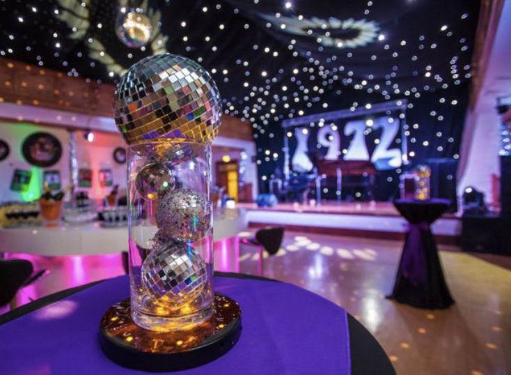 Venue with discos and 70s details