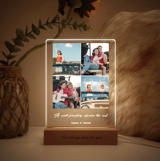 Custom Photo Collage Frame w/ LED Light- best gifts for teachers