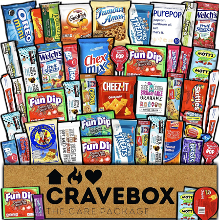 Cravebox with snacks in it