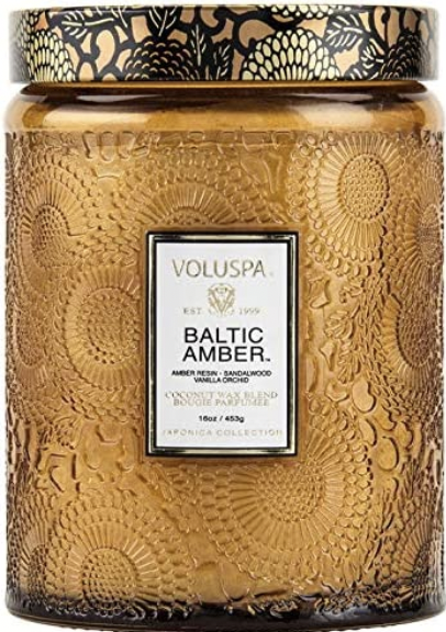 Baltic Amber candle- best gifts for teachers
