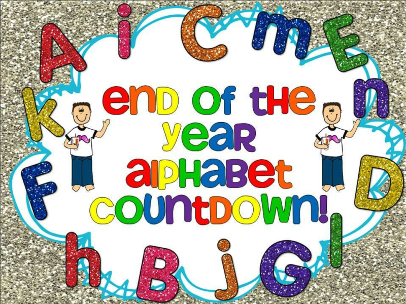 Alphabet Countdown bulletin board
