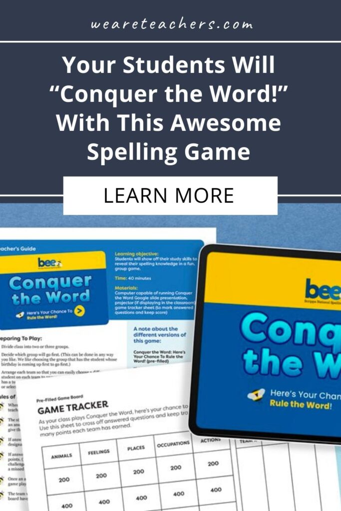 Make spelling practice an engaging, fun part of the school day with this awesome spelling game from the Scripps National Spelling Bee!