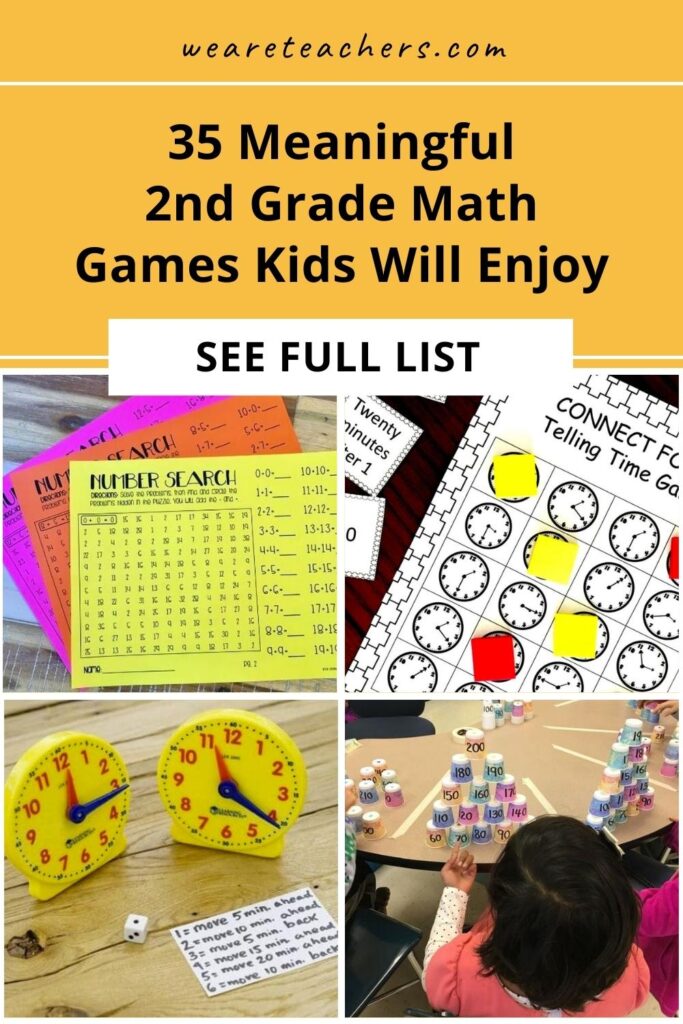 Second grade math games like like Measurement Olympics, Bowl and Graph, Dollar Dash, and Rush Hour are sure to engage your students!