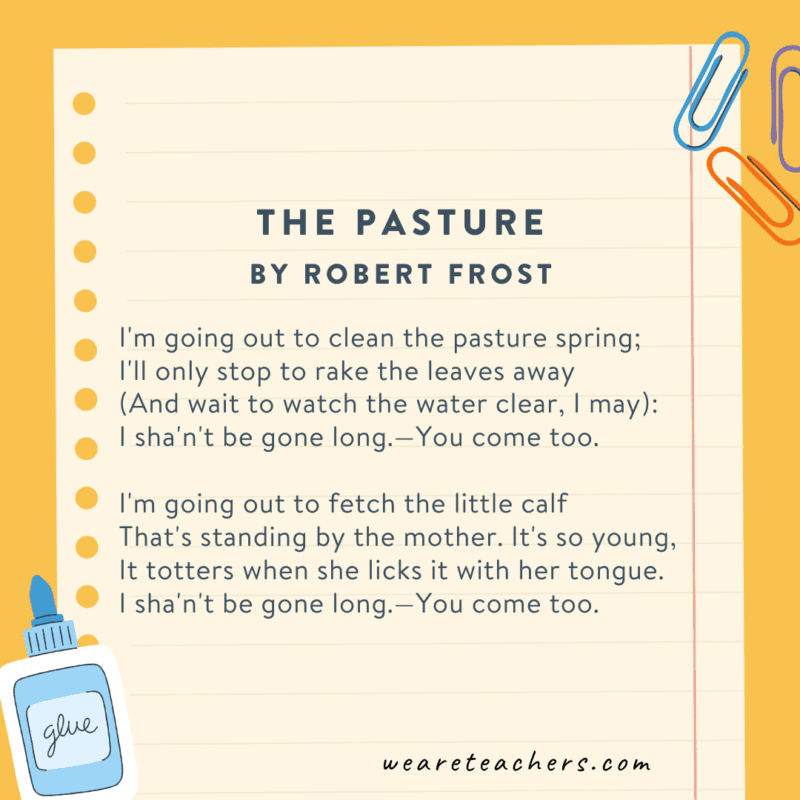 The Pasture by Robert Frost