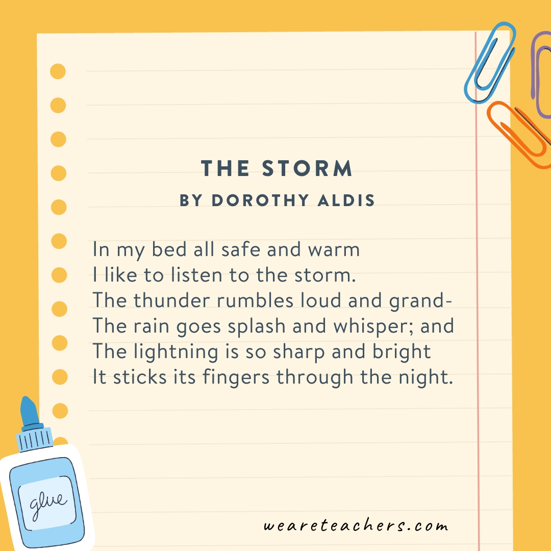 The Storm by Dorothy Aldis.