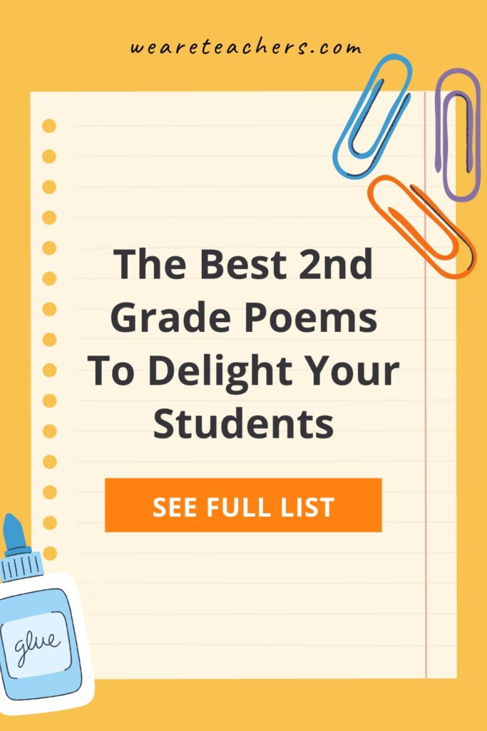 These 2nd grade poems are great for all reading levels. Spark a love for poetry by sharing these during your ELA lessons!