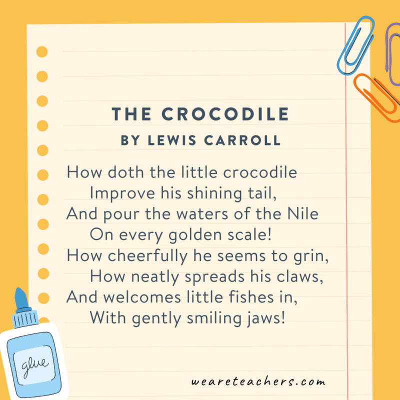 The Crocodile by Lewis Carroll