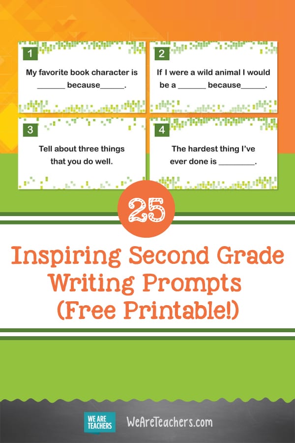 25 Inspiring Second Grade Writing Prompts (Free Printable!)