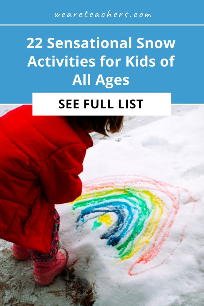 Snow activities that you've been waiting for all year. These snow activities teach kids all about the white stuff and are lots of fun.