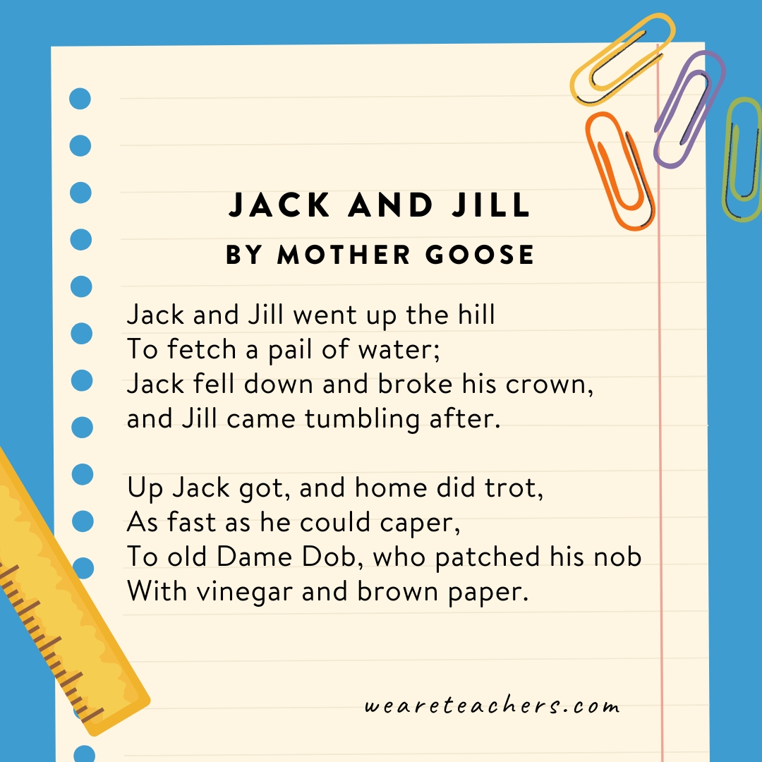 Jack and Jill by Mother Goose