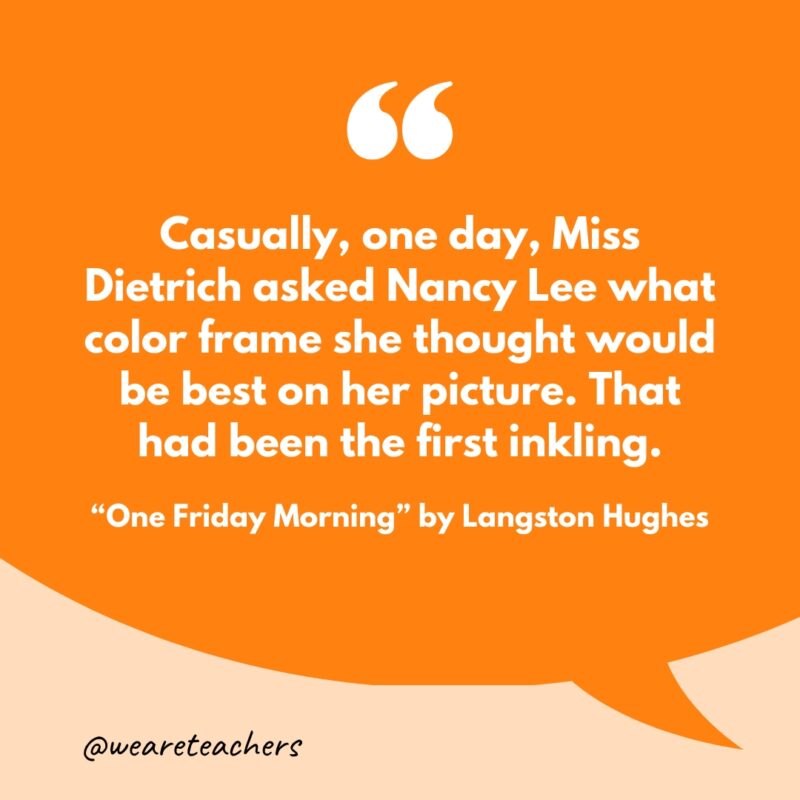 "Casually, one day, Miss Dietrich asked Nancy Lee what color frame she thought would be best on her picture. That had been the first inkling."