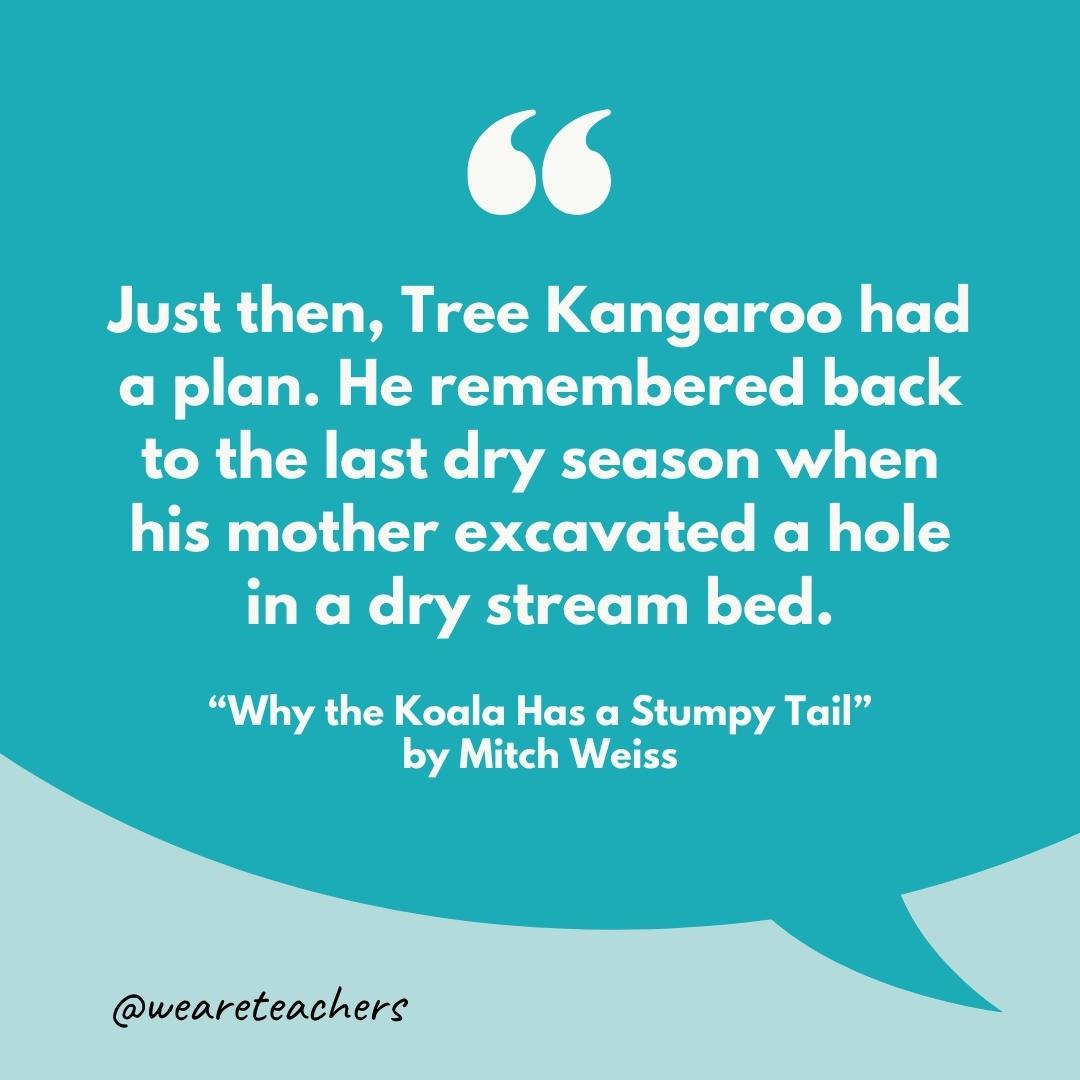 "Why the Koala Has a Stumpy Tail" by Mitch Weiss.