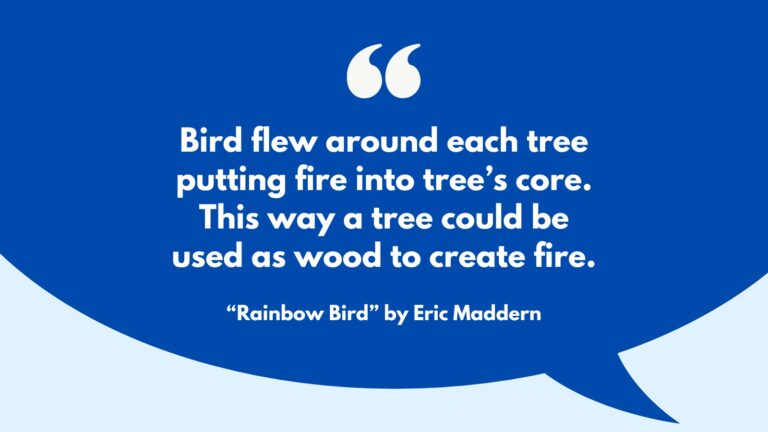 "Rainbow Bird" by Eric Maddern.