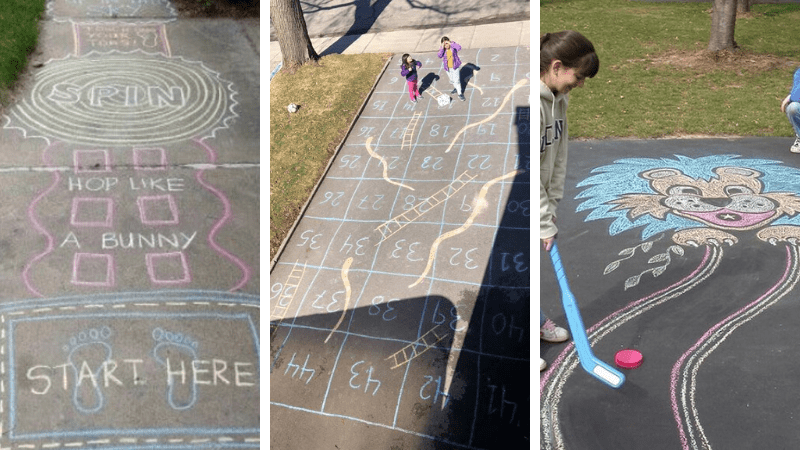 7 sidewalk chalk ideas to draw with the kids