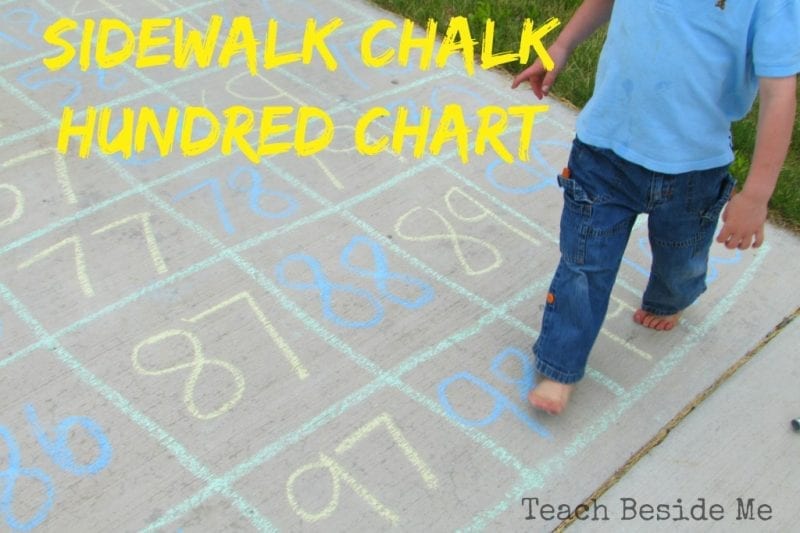 Sidewalk Chalk Hundreds Chart