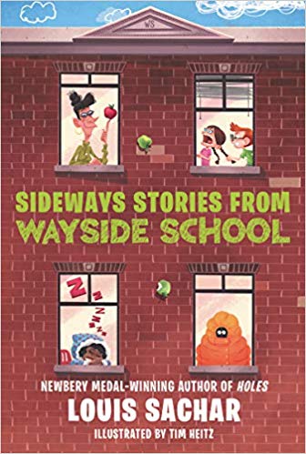 Book cover of Sideways Stories from Wayside School series by Louis Sachar, as an example of chapter books for third graders 