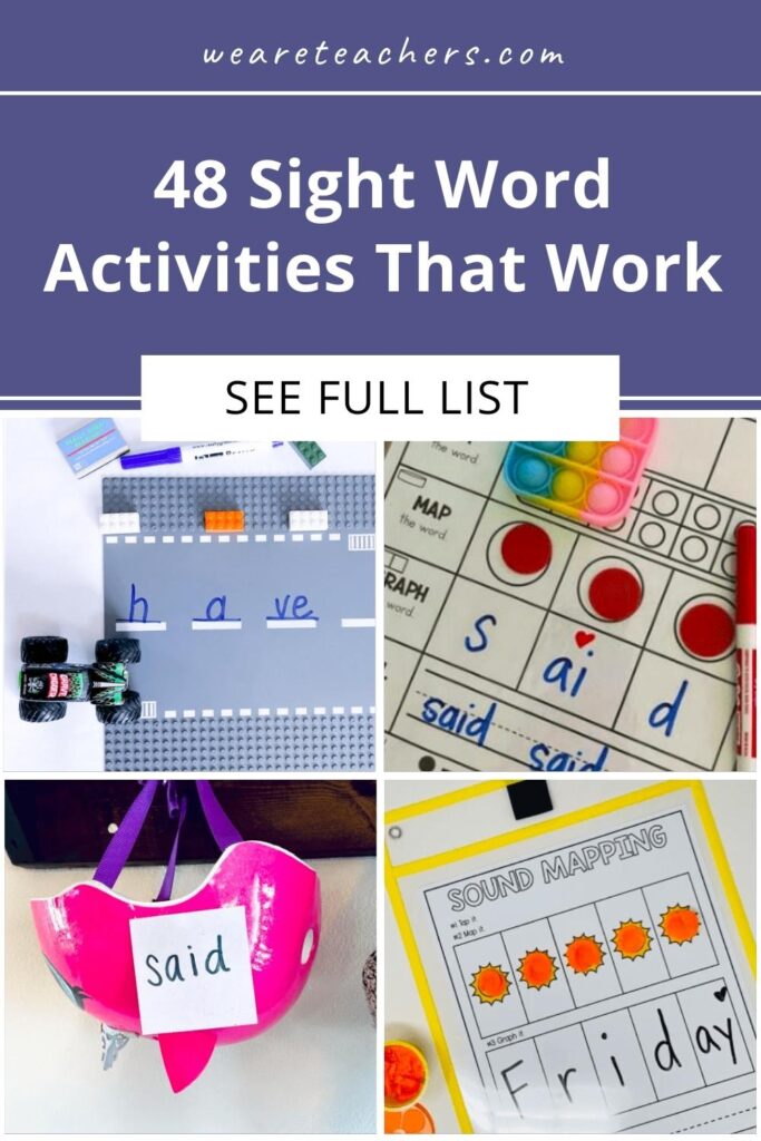 48 Fun Sight Word Activities That Work