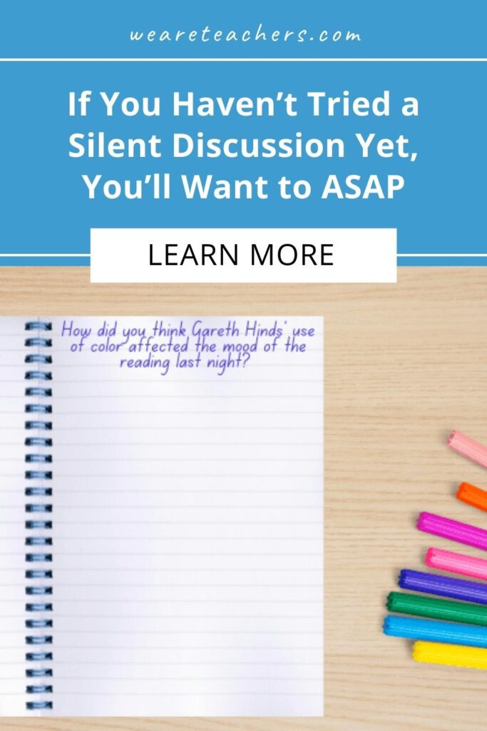Ever heard of a silent discussion? We hadn't either, and now we can't WAIT to try one of these four easy strategies!