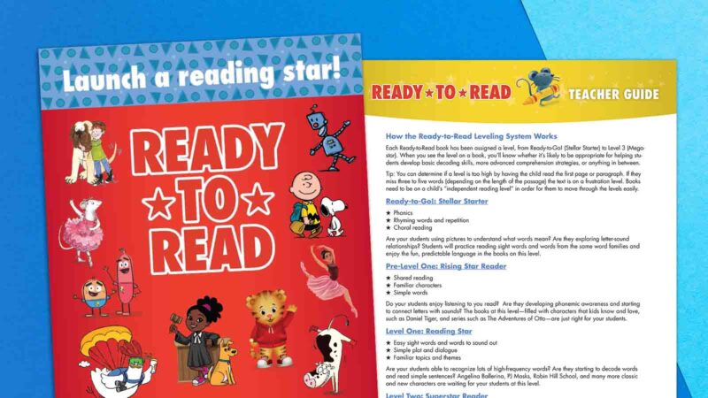 Images of the Ready-to-Read teacher's guide