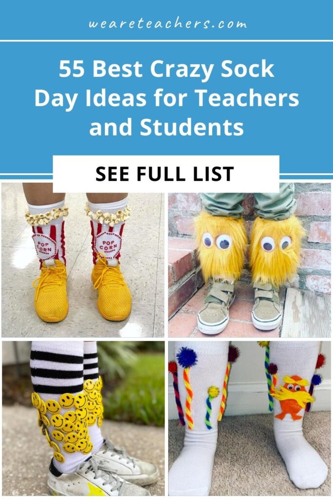 Get into the spirit with these hilarious and ingenious Crazy Sock Day ideas! See the best wacky socks you can buy, or try clever DIY ideas.