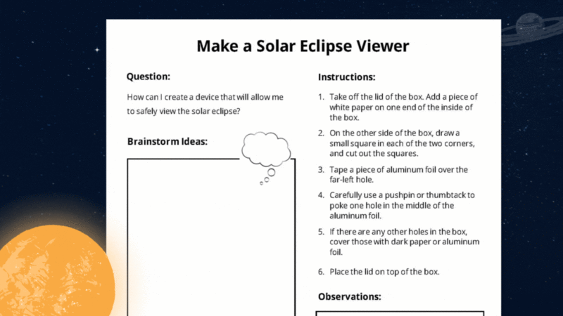 GIF featuring solar eclipse viewer worksheets.