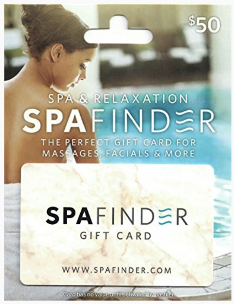 Spa gift card- best gifts for teachers