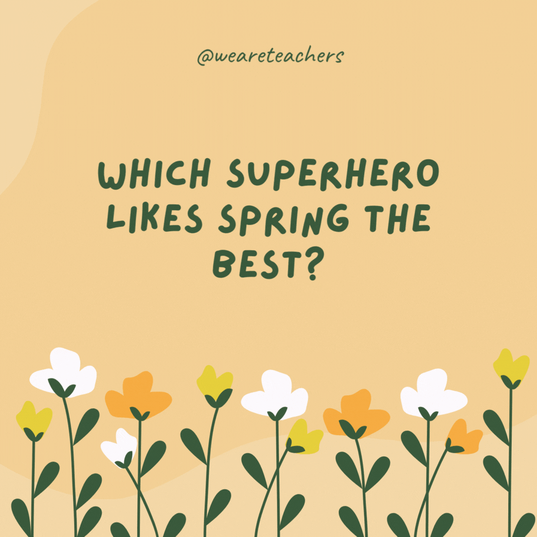 Which superhero likes spring the best?

Robin.
