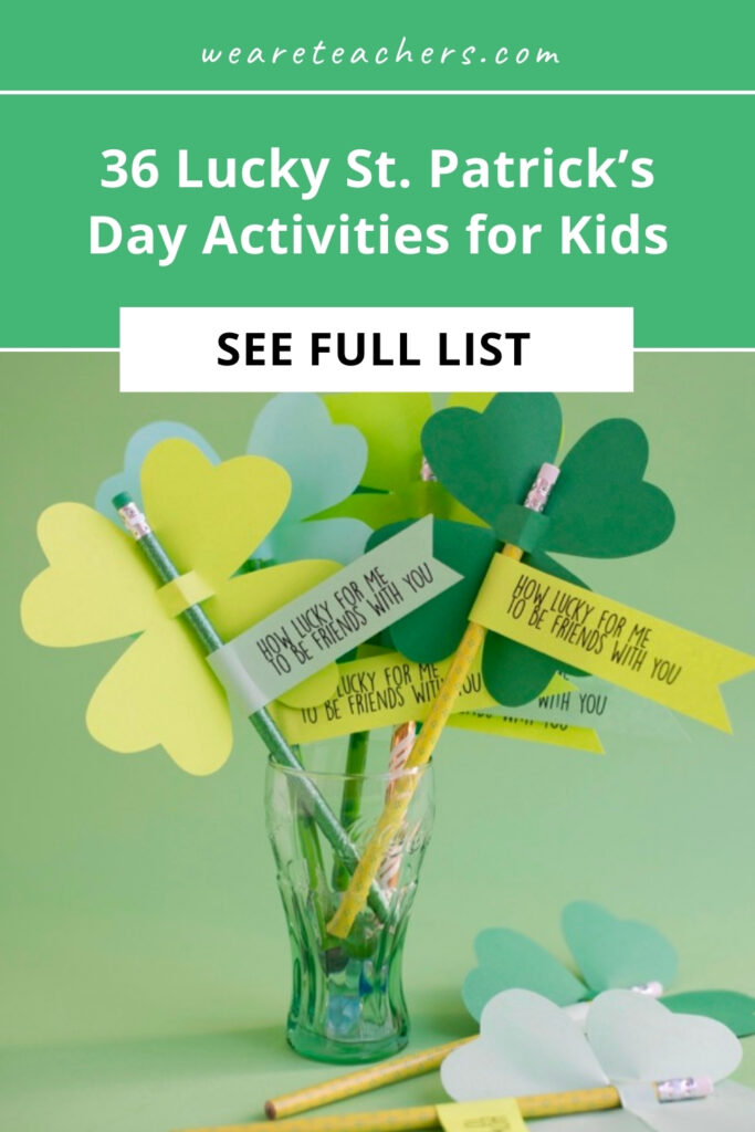 These St. Patrick's Day activities include math, ELA, STEM, and more as you build rainbows, write limericks, and learn about Ireland.