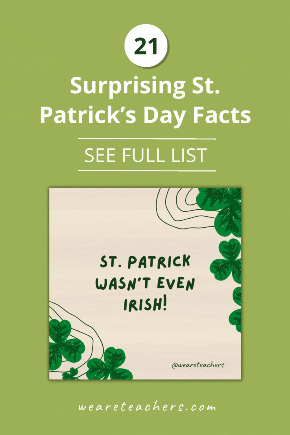 Getting ready to go green? Here are some St. Patrick’s Day facts to share in the classroom to teach kids about the Irish holiday.