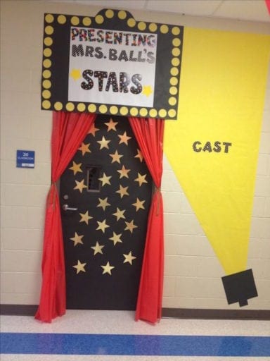 Presenting: Mrs. Ball's stars above door