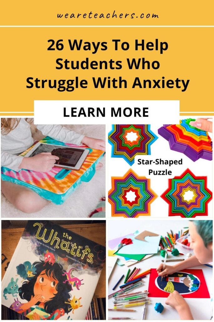 If you have students with anxiety in your classroom, words like "relax" don't help. Instead, try these ideas.