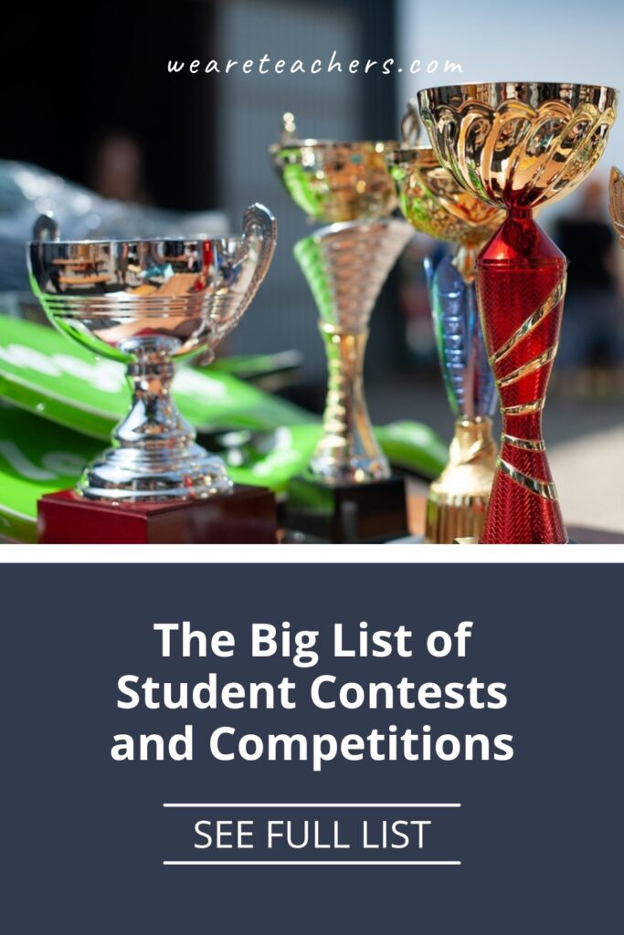 Help kids of all ages earn money, prizes, and recognition with these student contests in STEM, ELA and the arts, and more.