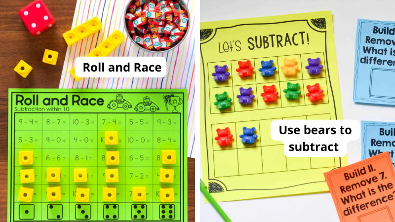 Addition and Subtraction Within 5 Game Cards for Jenga Math Facts Game -  Life Between Summers