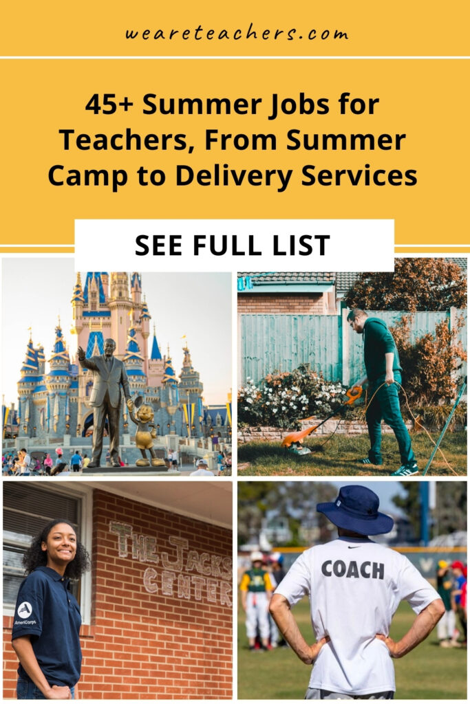 Summer camps, wilderness instructors, translators, professional organizers, and more! Check out the best summer jobs for teachers.