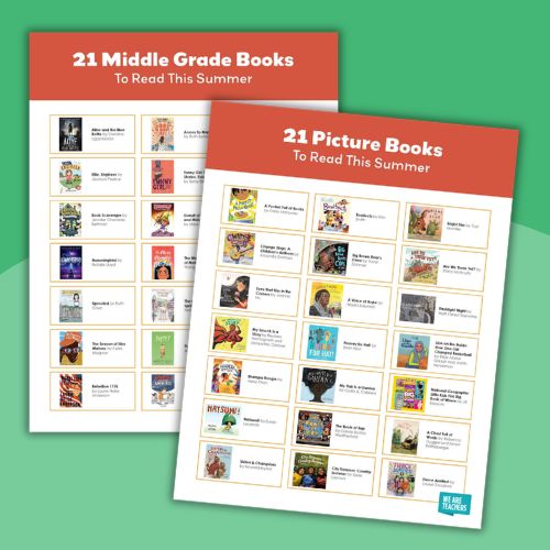 Summer Reading Lists an image of two summer reading lists for picture books and middle grade books